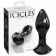 Icicles No. 78 - konisk glas analdildo (svart)