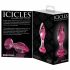 Icicles No. 79 - Rosa glas analdildo (konformad)