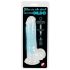 You2Toys Glow in the Dark - sugkoppande självlysande dildo med pung (blå)