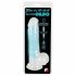 You2Toys Glow in the Dark - sugkoppande självlysande dildo med pung (blå)