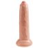 King Cock 9 Förhudsexpert - Realistisk Dildo (23 cm) - Natur