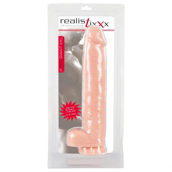 Realistixxx Jättestor Dildo (42 cm) - natur