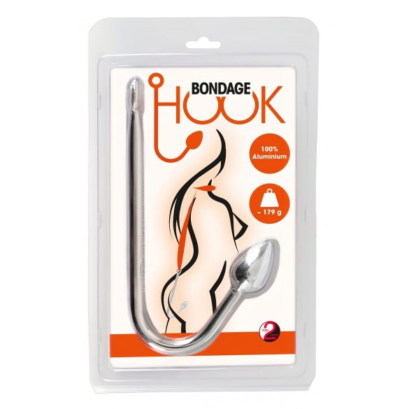 You2Toys - Bondagekrok - aluminium analkrok (179g) - silver