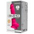 Silexd 7 - Formbar sugpropp dildo med pung - 17,5 cm (rosa)