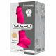 Silexd 7 - Formbar sugpropp dildo med pung - 17,5 cm (rosa)