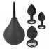 Black Velvet - analplugg set (4 delar) - svart