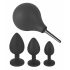 Black Velvet - analplugg set (4 delar) - svart