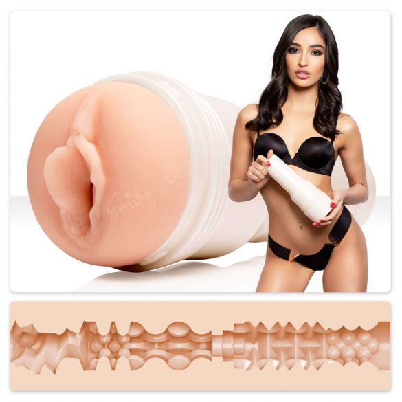 Fleshlight Emily Willis Spruta - realistisk vagina (naturlig)