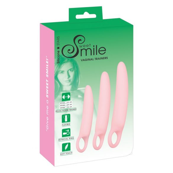 SMILE - Vaginal tränare - rosa (3 delar)