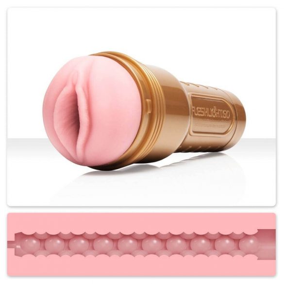 Fleshlight GO Uthållighetstränare - kompakt vagina (rosa)