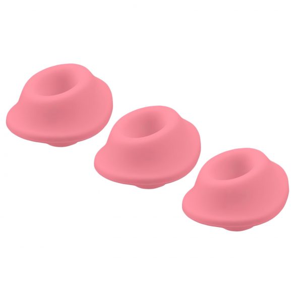 Kvinnoälskare Premium Eco - reservsugklocka set - rosa (3 st)