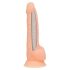 Naked Addiction 8 - sugkoppare, realistisk dildo (20cm)