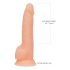 Naked Addiction 8 - sugkoppare, realistisk dildo (20cm)