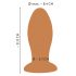 ANOS - stor anal dildo (orange)