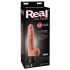 Real Feel Deluxe No.6 - realistisk vibrator med testiklar (natur)