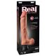 Real Feel Deluxe No.12 - realistisk vibrator med pung (naturlig)