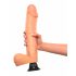 Real Feel Deluxe No.12 - realistisk vibrator med pung (naturlig)