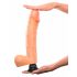 Real Feel Deluxe No.12 - realistisk vibrator med pung (naturlig)