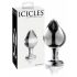 Icicles No. 25 - konisk, glas analdildo (transparent)