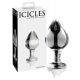 Icicles Nr. 25 - Konisk glas analdildo (genomskinlig)