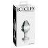 Icicles Nr. 25 - Konisk glas analdildo (genomskinlig)