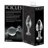 Icicles No. 25 - konisk, glas analdildo (transparent)