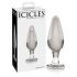 Icicles No. 26 - konisk, glas anal dildo (genomskinlig)