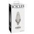 Icicles No. 26 - konisk, glas anal dildo (genomskinlig)