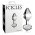 Icicles No. 44 - konformad, glas analdildo (genomskinlig)