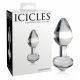 Icicles No. 44 - konformad, glas analdildo (genomskinlig)