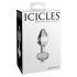 Icicles No. 44 - konformad, glas analdildo (genomskinlig)