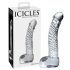 Icicles No. 61 - glaskuk med pung (genomskinlig)