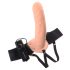 Fetisch Strap-On 8 - ihålig vibrator (natur)