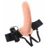 Fetisch Strap-On 8 - ihålig vibrator (natur)