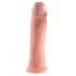 King Cock 10 - stor sugkoppdildo (25cm) - natur