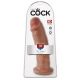 Kung Kuk 10 - stora sugdildo (25 cm) - mörk naturlig