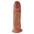 Kung Kuk 10 - stora sugdildo (25 cm) - mörk naturlig