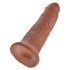 Kung Kuk 10 - stora sugdildo (25 cm) - mörk naturlig