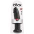 King Cock 10 - Stor Sugpropp Dildo (25 cm) - Svart