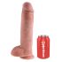 Kung Dildo 28cm - naturfärgad, med sugkopp