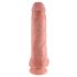 Kung Dildo 28cm - naturfärgad, med sugkopp