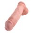 Kung Dildo 28cm - naturfärgad, med sugkopp