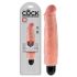 King Cock 7 Stiffy - vattentät, realistisk vibrator (18 cm) - hudfärgad