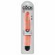 King Cock 10 Stiffy - vattentät, realistisk vibrator (25 cm) - natur