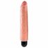 King Cock 10 Stiffy - vattentät, realistisk vibrator (25 cm) - natur