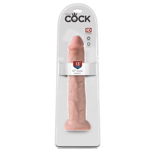 King Cock 13 - gigantisk realistisk dildo (33cm) - natur