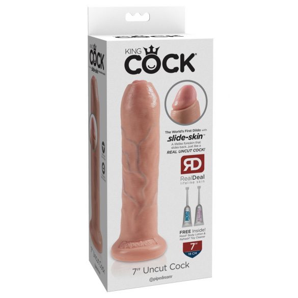 King Cock 7 Fitymanator - Realistisk dildo (18cm) - Natur