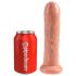 King Cock 7 Fitymanator - Realistisk dildo (18cm) - Natur