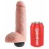 Kung Cock 8 - realistisk sprutande dildo (20cm) - natur