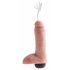 Kung Cock 8 - realistisk sprutande dildo (20cm) - natur